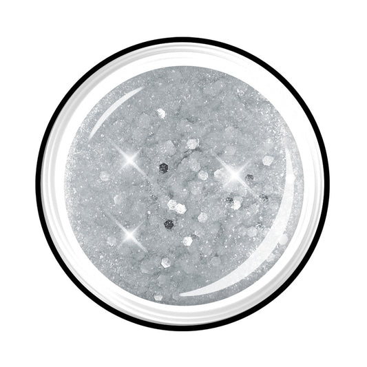 LCN Colour Gel - Glitter, 25 big silver show, 5ml