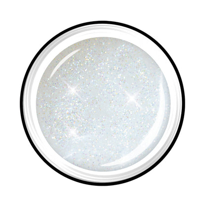LCN Colour Gel - Glitter, 5ml, holographic white