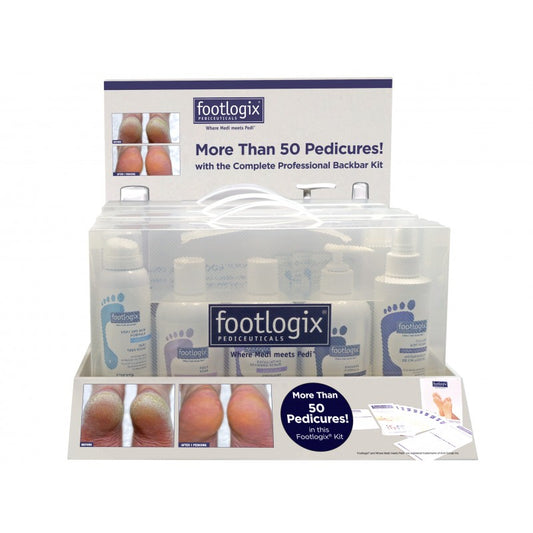 Footlogix Professional Back Bar Starter Kit Display