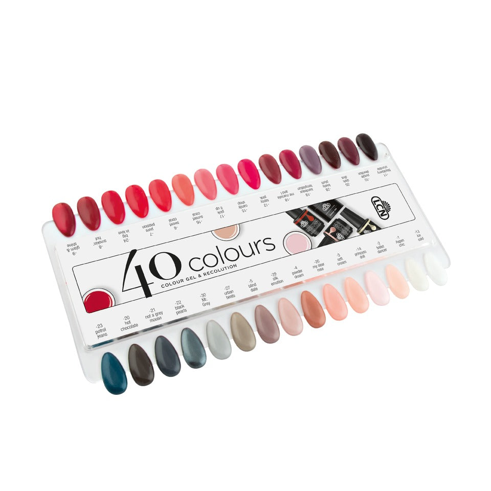 LCN Best Seller Colour Gel Chart 2020, Top 40 colours